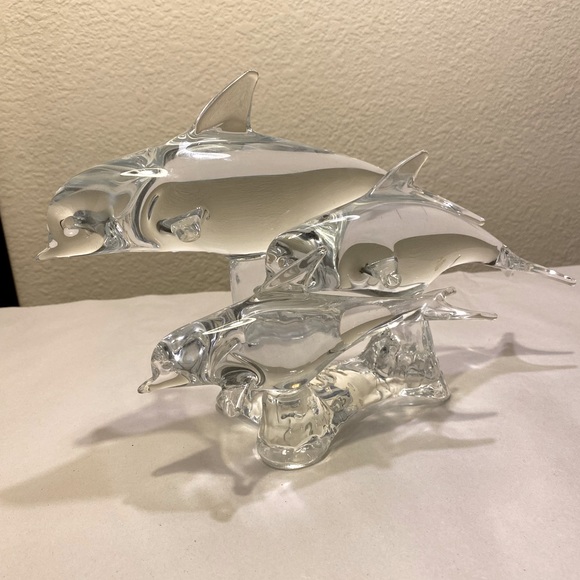 MURANO DOLFIN SCULPTURE LARGE HEAVY ZERO FLAWS GORGEOUS - Picture 12 of 15